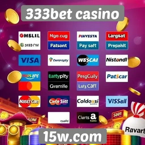 Métodos de pagamento oferecidos pelo 333bet casino